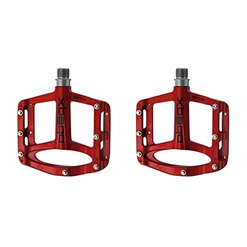 Mountain Bike Pedal : Peri Vallon Magnesium Bicycle Pedals 255g / pair Lightweight MTB Mountain Road Bike Bicycle Pedals XMX24MC 6 Colors Bike Pedals (Color : Red XMX24MC)