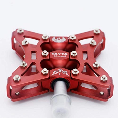 Mountain Bike Pedal : Piore One Pair MTB Mountain Bike Pedal Anti-skid Ultralight Bicycle Pedals Pegs for Bmx Bicycle Accessories, Red