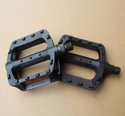 Mountain Bike Pedal : Piore Portable Mountain Bike Bicycle Pedals plastic Big Foot Road Bike double Pedals Bicycle Bike Parts, black