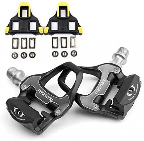 Mountain Bike Pedal : PROMEND Automatic Pedals for Road Bikes Racing Bikes + SPD-SL Wedges, Flycoo