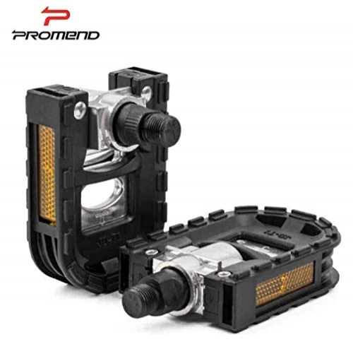 Mountain Bike Pedal : PROMEND Folding Mountain Bike Pedals With A Thread Diameter Of 14Mm For Easy Storage And Suitable For Most Bicycles