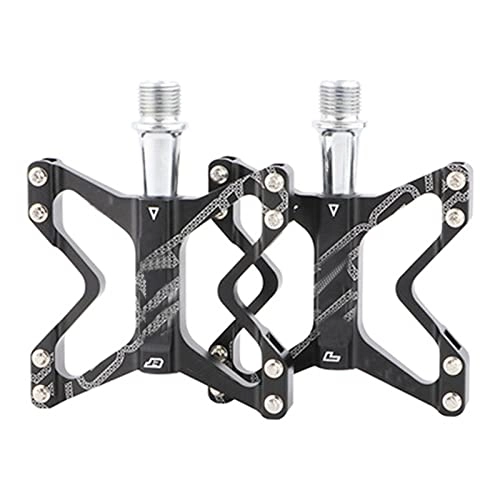 Mountain Bike Pedal : Qagazine Mountain Bike Pedals Ultra Light Non Slip Cycling Bike Pedals Aluminum Alloy Fixed Bearing Bicycle Flat Pedals for Road Bike