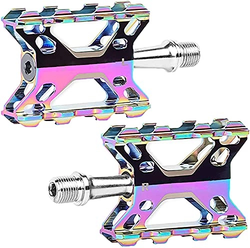 Mountain Bike Pedal : QIANMEI wide pedals Bike pedal|3D non-slip Lightweight Pedals|Colorful Aluminum Alloy Bicycle Pedals|for Road / Mountain / MTB / BMX Bike