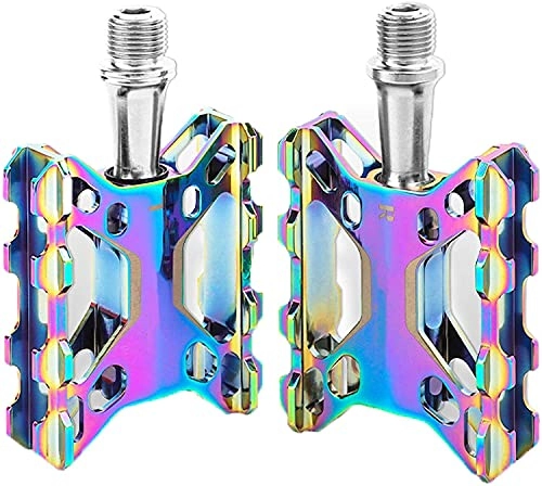 Mountain Bike Pedal : QIANMEI wide pedals Colorful bicycle pedal|Aluminum Alloy Bicycle Platform Pedals|for Road / Mountain / MTB / BMX Bike|Sealed Bearing Bicycles Accessories