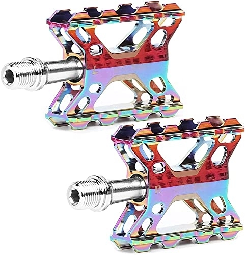 Mountain Bike Pedal : QIANMEI wide pedals Mountain Bike Pedals|14MM Colorful Bicycle Pedals|Sealed Bearing Bicycles Accessories| for Outdoor Riding