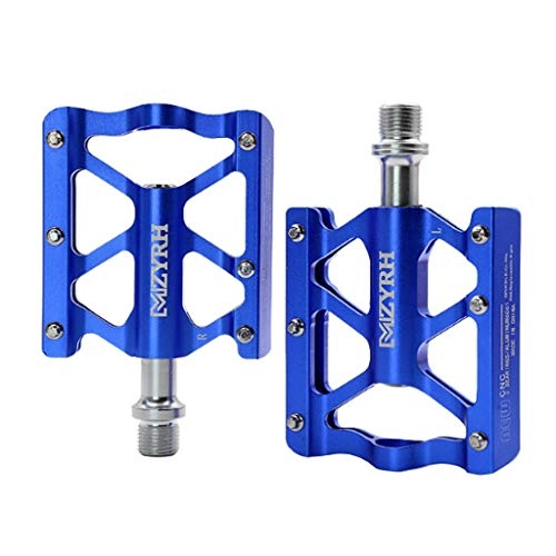 Mountain Bike Pedal : QJKai Bike Pedals, 3 Sealed Bearings 9 / 16"Aluminum Alloy Bicycle Pedals With Removable Antiskid Nails Lightweight Platform Pedals For MTB BMX Road Cycling Bicycle Pedals