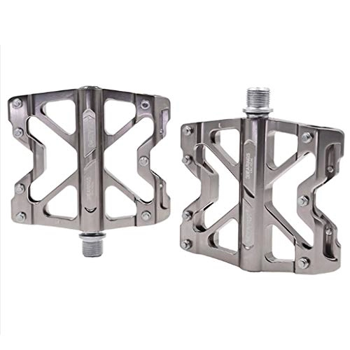 Mountain Bike Pedal : QJKai Bike Pedals, High-Strength Non-Slip Mountain Bike Flat Pedals CNC Aluminum Alloy Bicycle Pedals With 3 Sealed Bearing 9 / 16" For Road BMX MTB Bike