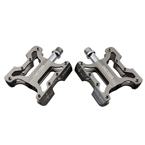 Mountain Bike Pedal : QJKai Mountain Bike Pedals, Lightweight Aluminum Alloy Bicycle Platform Pedals Non-Slip Bicycle Flat Pedals with Sealed Bearing 9 / 16 for Road Mountain BMX MTB Bike (Color : C)