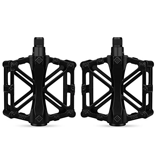 Mountain Bike Pedal : qlly Bike Pedals Mountain Bicycles Pedals, cycling Bike Pedals, new Aluminum Antiskid Durable Mountain Bike Pedals Road Bike Hybrid Pedals For With Free Installation Tool