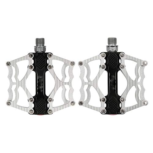 Mountain Bike Pedal : QSWL Bicycle Pedal, Ultra Light Aluminum Alloy Bike Pedals Mountain Road Cycling Sealed Bearing Pedals Bicycle Parts, White