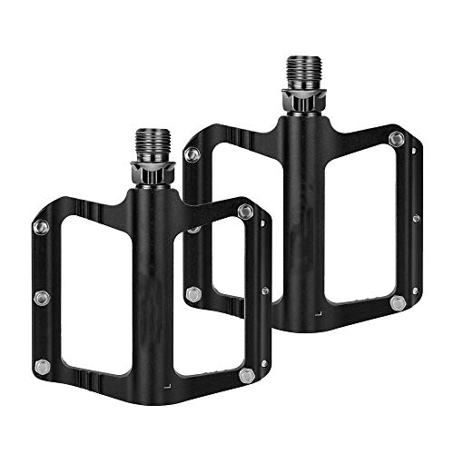 Mountain Bike Pedal : QSWL Bicycle Pedals, 2Pcs Mountain Bike Nylon Fiber Aluminum Alloy Bearing Dead Fly Pedal Ultralight Non-Slip Foot Pedal Accessories