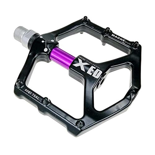 Mountain Bike Pedal : QueenHome Bicycle Magnesium Alloy Bearing Pedals Mountain Bike Bicycle Lightweight Magnesium Alloy Pedal for Safe Rolling Body Machined Magnesium Alloy violet