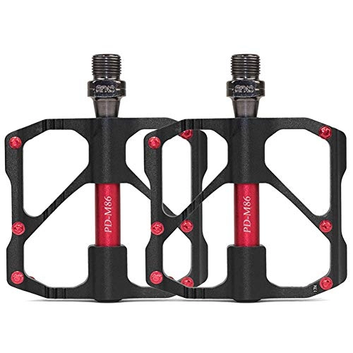 Mountain Bike Pedal : qwertyu Bike Pedals, Bicycle Pedals Aluminum Alloy 3 Bearings Mountain Non-Slip Bicycle Pedals Bicycle Platform Pedals Mountain Road Bike Pedals