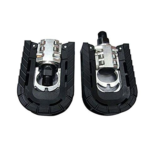 Mountain Bike Pedal : QWXZ Bicycle pedal Aluminum bicycle foldable pedals feet sticks mountain road bike outdoor bike sports pedals gearbox Durable and easy to install