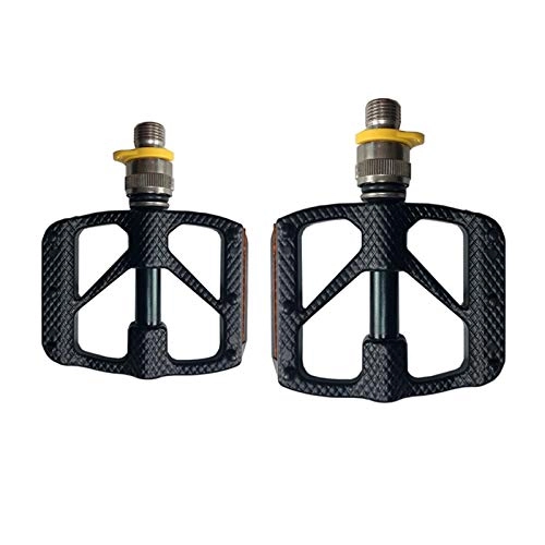 Mountain Bike Pedal : QWXZ Bicycle pedal Fast release bicycle pedal hollow tech sealed bearings Mountain Road bicycle pedals Durable and easy to install