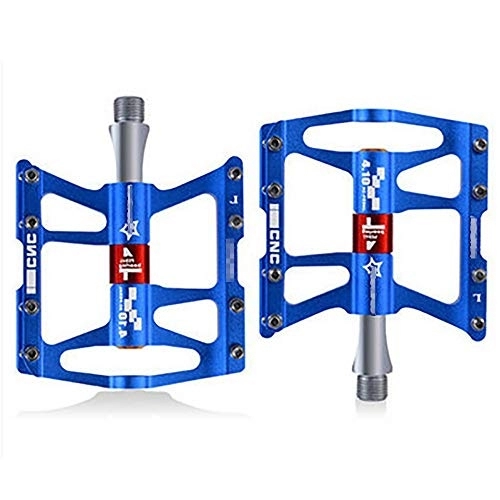 Mountain Bike Pedal : QXFJ Bike Pedals Cycling Pedals Mountain Bike Pedals Mountain Bike Aluminum Alloy Pedal Fully Enclosed Bearing Riding Pedal Lightweight Road Bike Pedal Pedal Four-Palin Structure