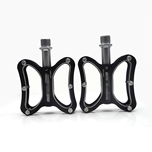 Mountain Bike Pedal : QXFJ Lightweight Bike Pedals MTB Bicycle Pedals Bicycle Pedals Palin Bearings Mountain Folding Road Bike Pedals Wide And Comfortable Mountain Road Bike Aluminum Alloy Pedals