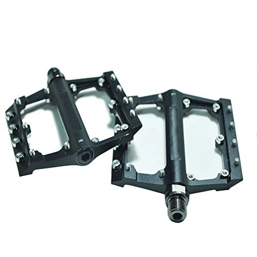 Mountain Bike Pedal : QXLG Durable Style Ultralight bicycle pedal all mtb mountain bike pedal Material Bearing Aluminum Pedals Comfortable (Color : Black)