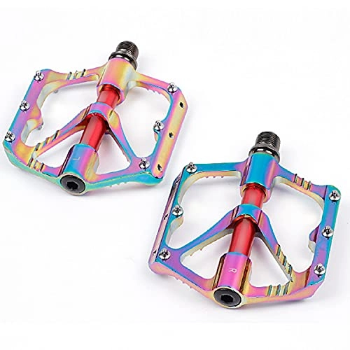 Mountain Bike Pedal : QYK -Bike Metal Pedals Mountain, Non-Slip Road Bicycle Aluminium Alloy Pedals, Lightweight Waterproof Aluminum Pedals, Mountain Bike Pedals