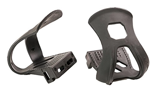 Mountain Bike Pedal : Retrospec Bicycles Unbreakable Strapless Bicycle Toe Clip / Cage, Black