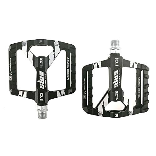 Mountain Bike Pedal : Riiai Bike Pedals MTB Pedals, Bicycle Pedals of Aluminum Alloy with Quick Release and Waterproof Design, Cycling Accessories Bike Pedals for Mountain Bikes, Road Bikes