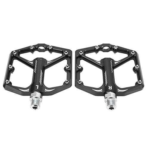 Mountain Bike Pedal : RiToEasysports Bike Pedals, Aluminum Alloy Antiskid Mountain Bike Pedals Universal Footboard Bicycle Pedal Bike Accessories(Black) Bicycle And Spare Parts Ride