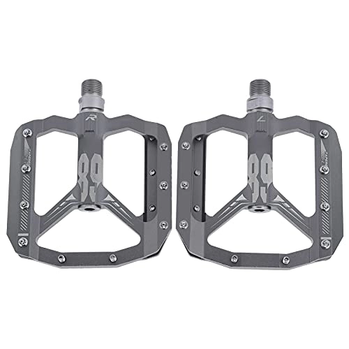 Mountain Bike Pedal : RiToEasysports Cycling Platform Pedals, Mountain Bike Pedals Bicycle Pedals Non‑Slip for Cycling for Bicycle Replace(grey) Bicycles And Spare Parts Ride