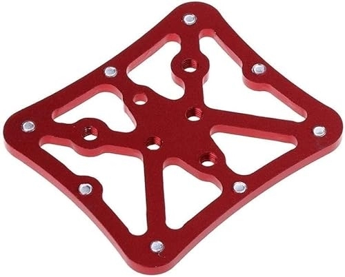 Mountain Bike Pedal : Road and mountain bike pedals, Bicycle Pedals Bicycle Pedal Adapter Platform Cycling Aluminum Alloy Clipless 155 (Color : Red)