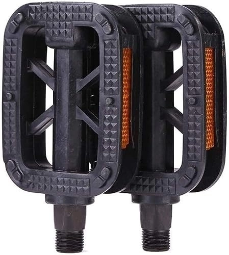 Mountain Bike Pedal : Road and mountain bike pedals, Bike Pedals, Sealed Bearing Pedals, Ultralight Bike Bicycle Pedals MTB Bike Part Pedal Cycling Aluminum Alloy Ultra-Light Hollow Flat Cage Pedals (Color : B Black)