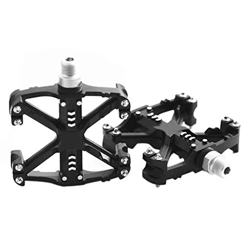 Mountain Bike Pedal : Road / Mountain Bike Pedals 5 Colours Skid Wide Tread Panel Bicycle Pedals (Color : B)