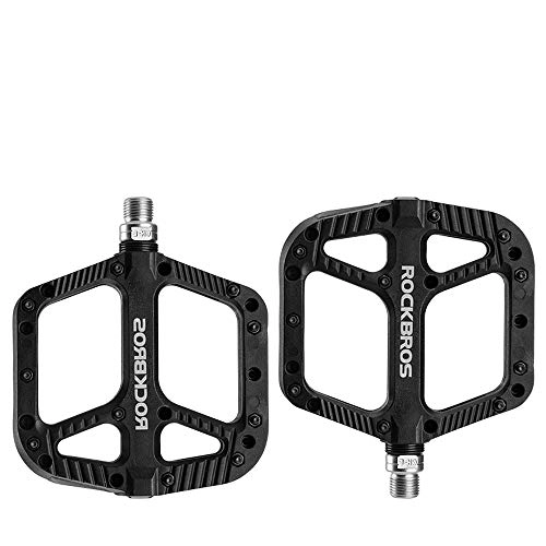 Mountain Bike Pedal : Rock Brothers bicycle pedal Palin mountain bike nylon pedal bearing riding pedal bicycle accessories