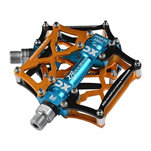 Mountain Bike Pedal : ROCKBROS Bike Pedals Platform Cycling Bicycle Pedals MTB Mountain Road Bike Pedals Sealed Bearing Aluminium Alloy 9 / 16