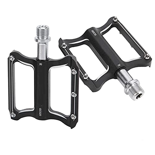 Mountain Bike Pedal : ROMACK Bike Flat Pedals, Light in Weight Mountain Bike Pedals Wear‑resistant WITH 10 Anti‑skid Nails DU Bearing Pedals for Mountain Bikes and Road Bikes.