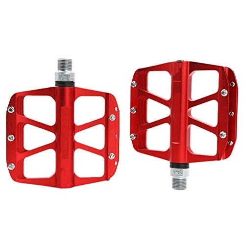 Mountain Bike Pedal : RONGJJ Aluminum MTB Pedals, Mountain Bike Pedals, Non-Slip Platform Pedals, Sealed 3 Bearing bicycle flat Aluminum pedals Stable