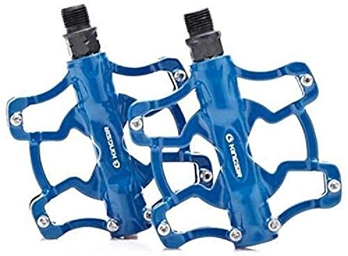 Mountain Bike Pedal : RONGJJ Bicycle Pedal, Wear-resistant Universal Mountain Bike Pedal Platform Bicycle Super-sealed Bearing Pedal 9 / 16, Blue