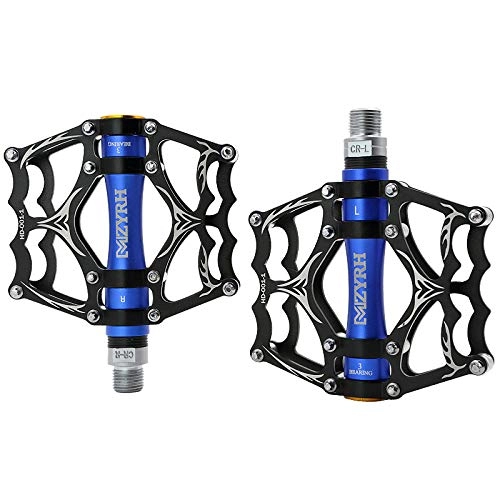 Mountain Bike Pedal : RONSHIN Bicycle Pedals Ultralight Aluminum Cycling Sealed Bearing Pedals CNC Machined MTB Mountain Bike Accessories Black blue Special size