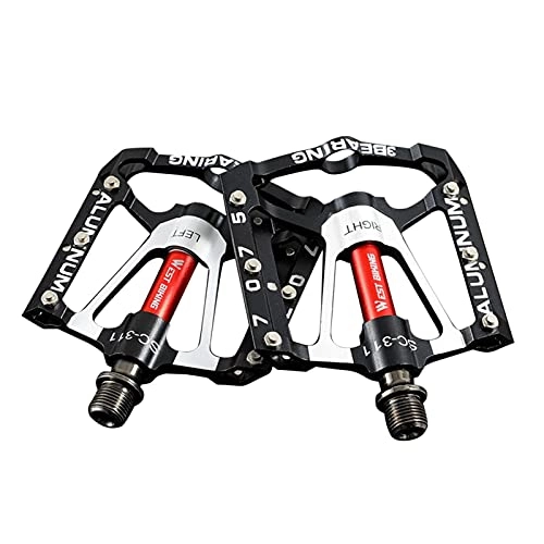 Mountain Bike Pedal : Rubeyul 2Pcs Bicycle Pedals, Mountain Cycling Bike Pedals, Aluminum Alloy 3 Bearing Pedals, Anti-Slip and Durable, for BMX MTB Road Bicycle