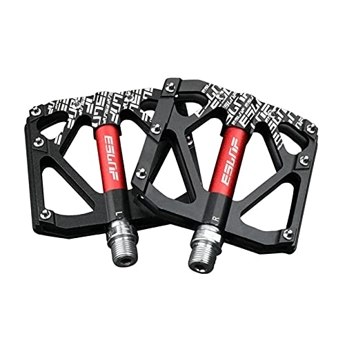 Mountain Bike Pedal : Rubyu-123 Bicycle Pedals MTB Pedals Lightweight and Aluminium with Anti-Slip Bicycle Pedals for Mountain Bike for All Bicycle Types Black