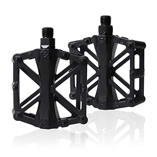 Mountain Bike Pedal : ruist-eu Pair Of Pedals Black BMX 9 / 16" Bike Pedals Aluminum Alloy Mountain Bike Pedal Non-Slip Anti-slip Bicycle Cycling Platform Cycle Pedal