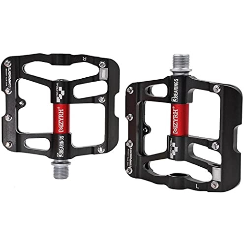 Mountain Bike Pedal : Ruluti 1 Pair Bicycle Pedals, 3 Bearings Mountain Bike Road Bike Pedals with Platform 9 / 16 Inch