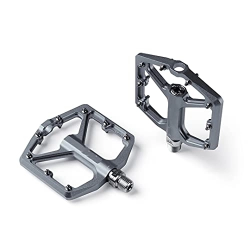 Mountain Bike Pedal : Sealed Bearing Mountain Bike Pedals Platform Bicycle Flat Alloy Pedals 9 / 16Pedals Non-Slip Alloy Flat Pedals A005-Tit