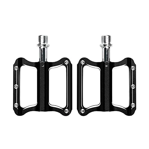 Mountain Bike Pedal : SFSHP Outdoor Bicycle Foot Kick, Mountain Bike Pedal Accessories, Road Bike Aluminum Pedals, Black