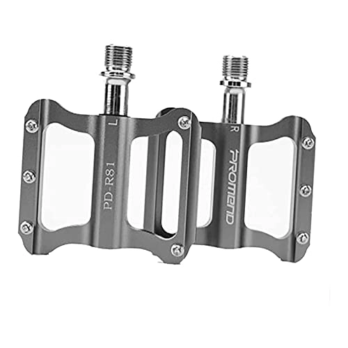Mountain Bike Pedal : SFZGKTE Bicycle pedals MTB pedals, mountain bike pedals made of aluminium alloy with non-slip and 3 bearings design, 16.09 bicycle platform pedals lightweight for mountain bikes, road bikes (Gray)