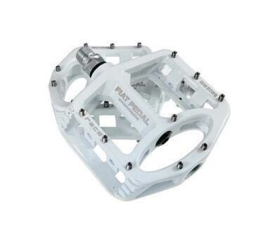 Mountain Bike Pedal : SHANDIAN Magnesium alloy Road Bike Pedals Ultralight MTB Bearing Bicycle Pedal Bike Parts Accessories 8 color optional (color : White)