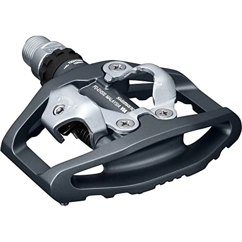 Mountain Bike Pedal : SHIMANO PD-EH500 Pedals With SM-SH56 deep grey 2020 Dirt Bike Pedals