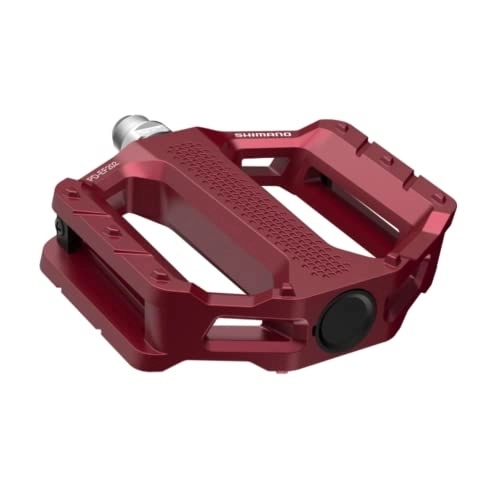 Mountain Bike Pedal : SHIMANO Pedals PD-EF202 MTB flat pedals, red, 9 / 16 inches, EPDEF202R