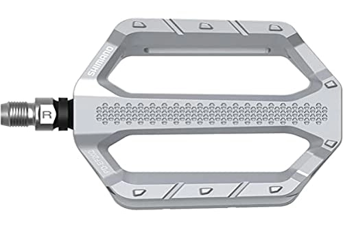 Mountain Bike Pedal : SHIMANO Pedals PD-EF202 MTB flat pedals, silver, 9 / 16 inches, EPDEF202S