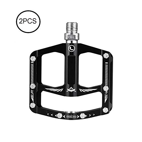 Mountain Bike Pedal : SICOFD Bicycle Pedals, Mountain Bike Road Bike Bicycle Pedals, Made of Ultralight Aluminum Alloy, CNC MTB Pedals, Sealed Bearing Hybrid Pedals Downhill Cycling Platform Pedals