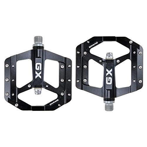 Mountain Bike Pedal : SICOFD Bicycle Pedals Trekking Pedals Axis CNC Aluminum, Mountain Bike Pedals with Axis Diameter 9 / 16 Inch, Ultralight Bicycle Road Bike Pedals Mountain Bike Road Bike City Bike, Black