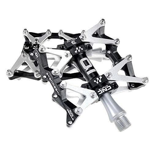 Mountain Bike Pedal : SICOFD Road Bike Pedals, Bicycle Pedals 9 / 16 Inch with Ultralight Aluminum Alloy Platform and 3 Sealed Bearers Anti-Slip for Mountain Bike Road Bike City Bike, Black